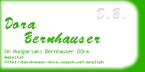 dora bernhauser business card