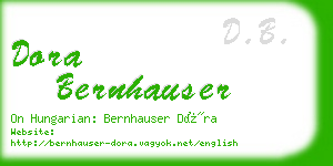dora bernhauser business card